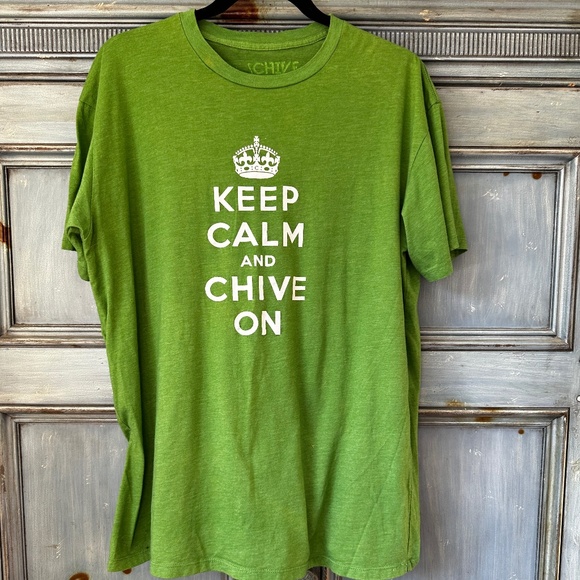 Chive Tee Keep Calm and Chive On XL - Picture 2 of 8